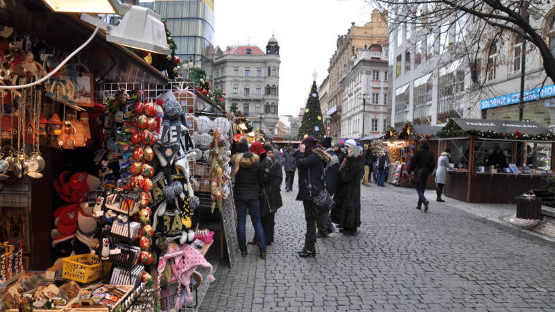 Adventní trhy v centru Prahy (ilustrační foto).